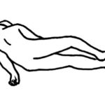 半腹臥位（はんふくがい） とは　臥床・体位の解説・イラスト図