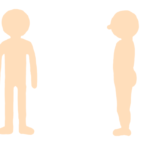 人体図（イラスト）カルテ記録や問診票用など　フリー素材