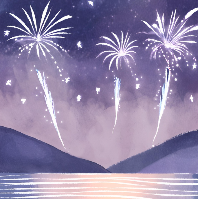 花火大会のイラスト