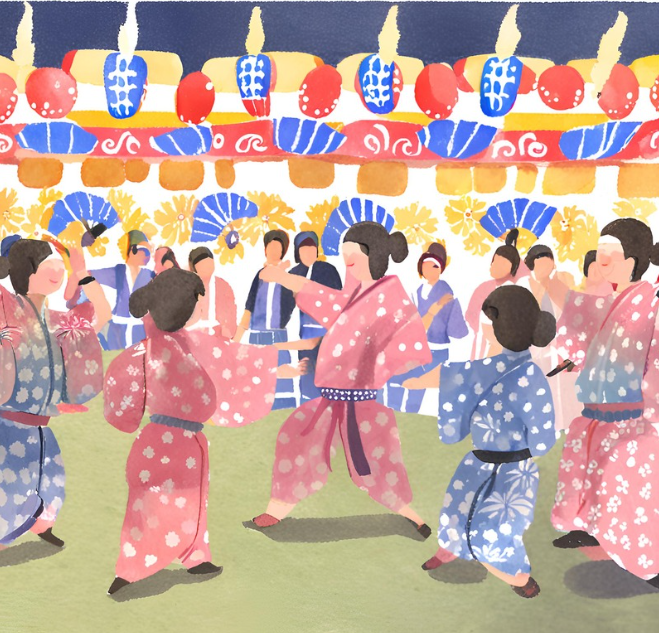 夏祭りのイラスト