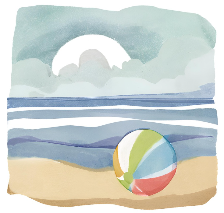 海の日のフリー素材