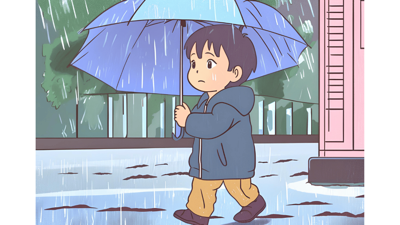 梅雨の風景のイラスト｜6月