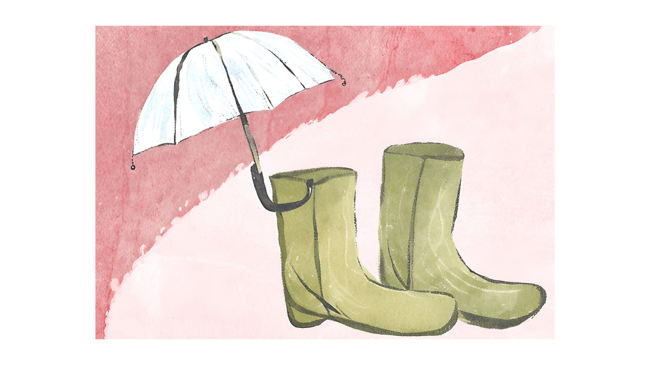 雨傘のイラスト｜6月