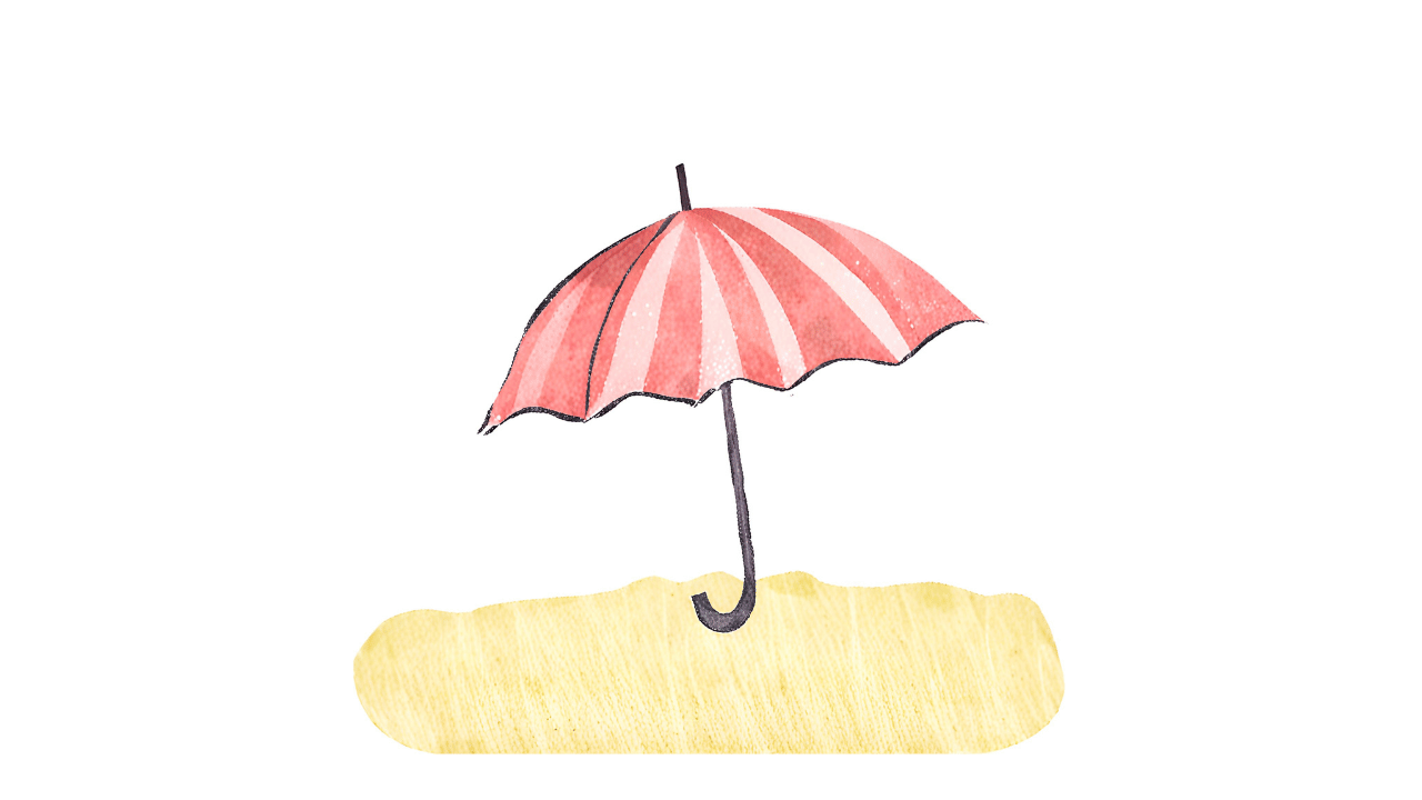 雨傘のイラスト｜6月