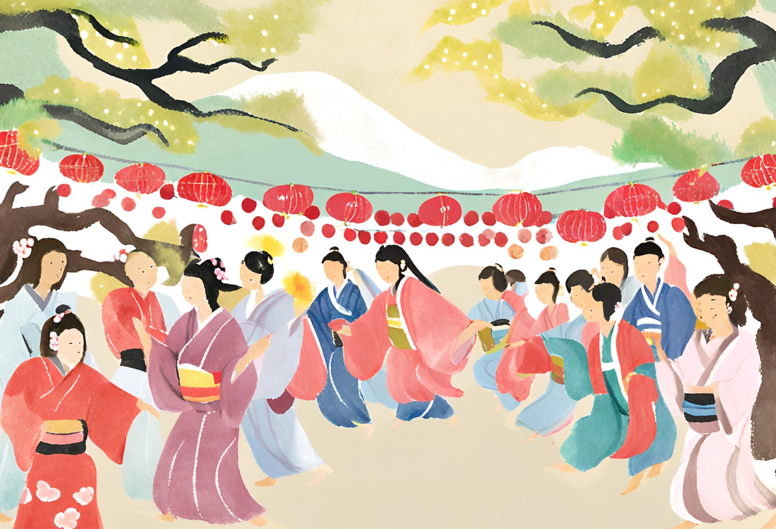 夏祭りのイラスト