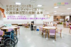 通所介護(デイサービス)の平成30年介護報酬改定基準(2017年11月版)