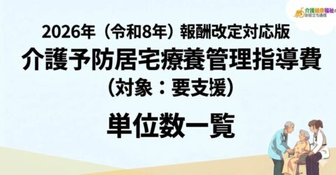 【最新】介護予防居宅療養管理指導費 単位数一覧 ＜2026年・2024年介護報酬改定対応＞