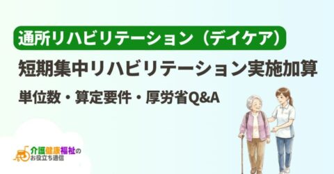 通所リハ「短期集中リハビリテーション実施加算」の算定要件、厚労省Q&A