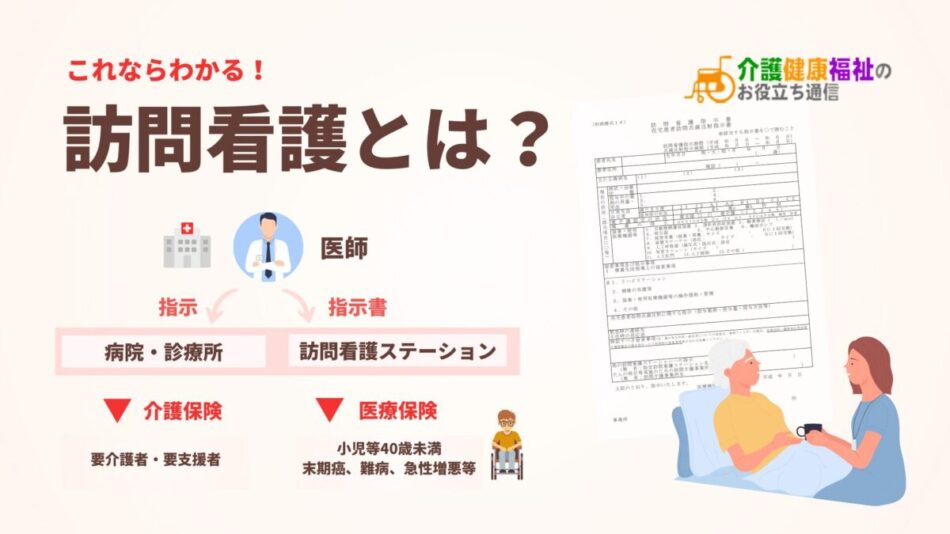 訪問看護とは　指示書の内容、介護保険・医療保険・精神科の違い