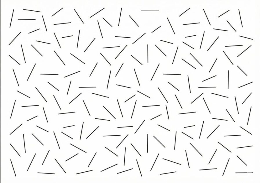 線分抹消試験の評価用紙