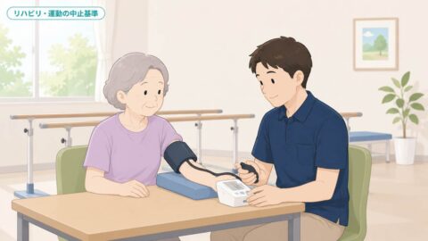リハビリ・運動の中止基準とは?アンダーソン・土肥の基準と日本リハビリテーション医学会ガイドラインによる中止の判断目安