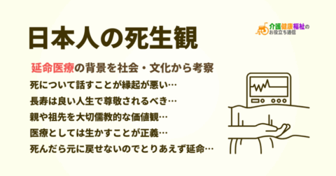 日本人の死生観とは？延命治療の背景を社会・文化から考察