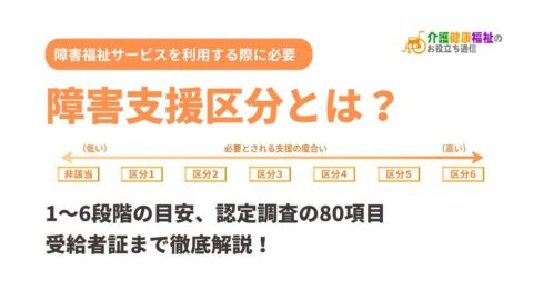 障害支援区分とは？1〜6段階の目安・認定調査の80項目・受給者証まで徹底解説